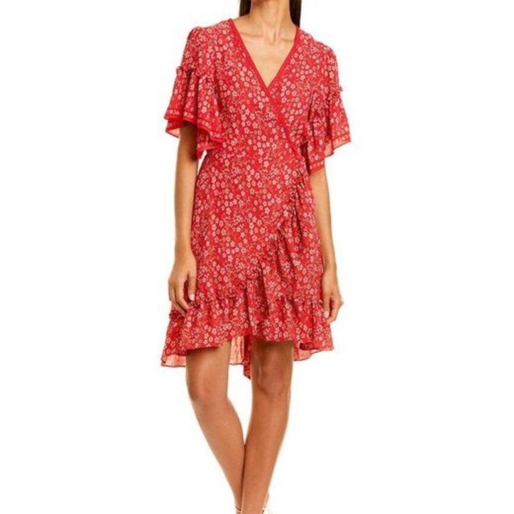Max Studio aRed Wrap Dress, Small 🎊🎊🎊
